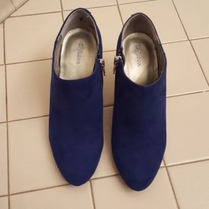 Dark blue high heels